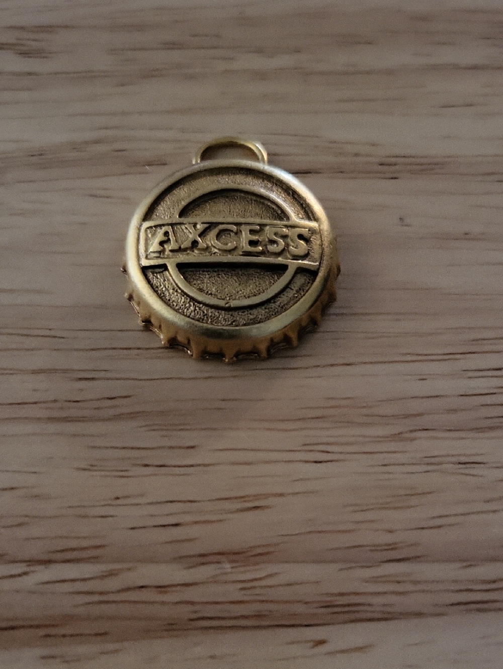 Axcess Gold-tone Bottle Cap Charm Pendant